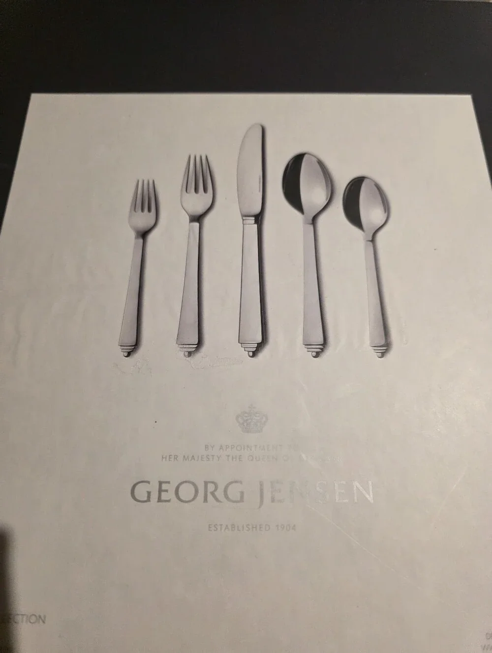 Georg Jensen Pyramid 5 Piece Place Setting